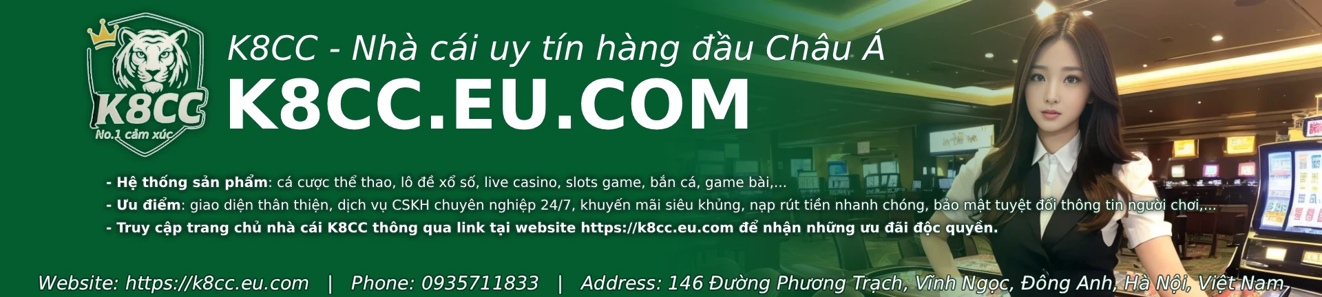 Nhà cái K8CC 10 banner homepage k8cc